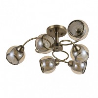Distribuidor - Lâmpadas Diversas | Lâmpadas Modernas | LAMPARA STANLEY 6XE27 CUERO 26X68X68 CM Ref: 153256014